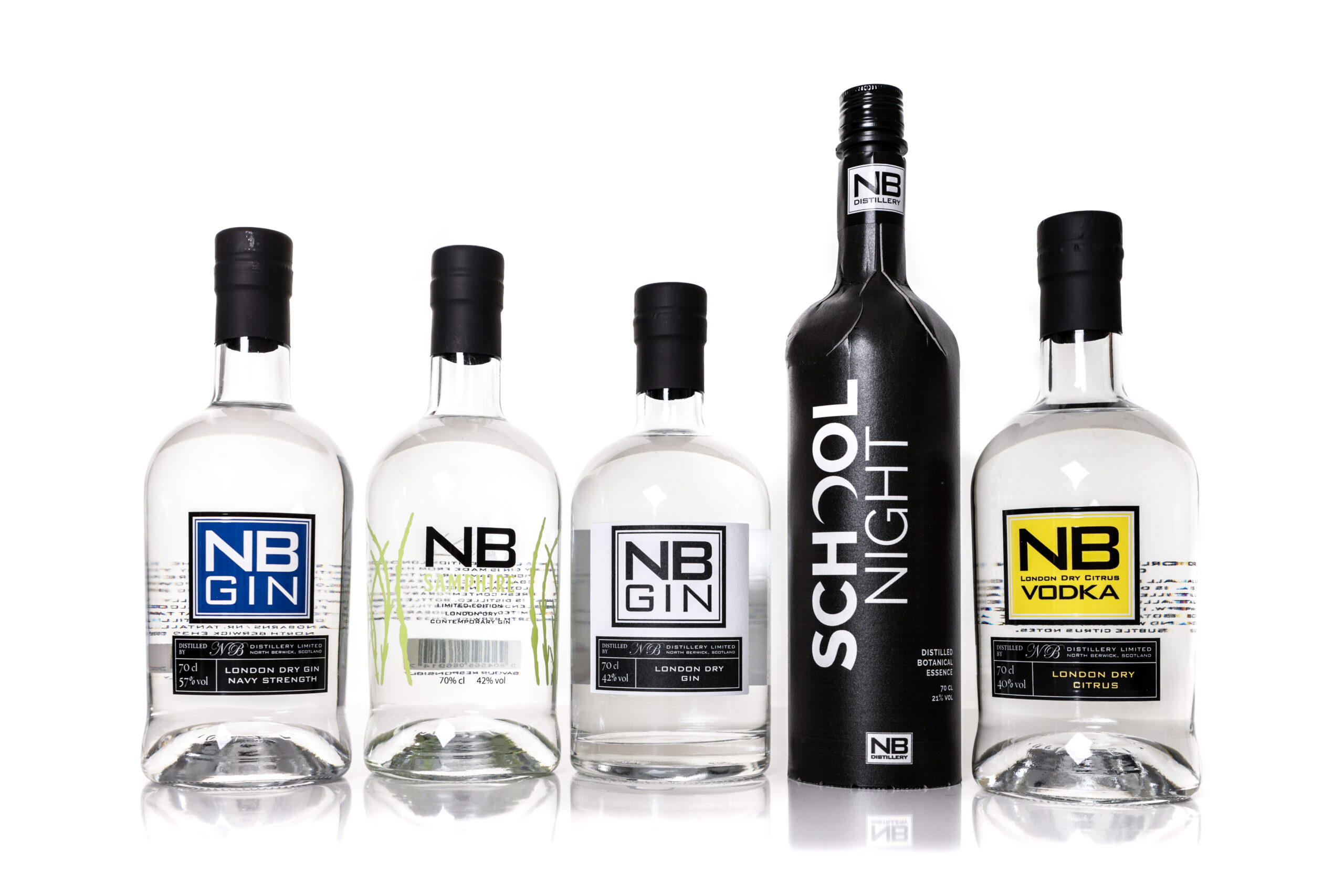 Picture of NB Gin bottles